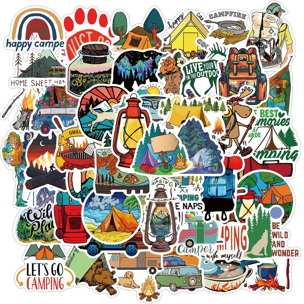 Outdoor Adventure Stores - 50PCS Travel Hiking Outdoor Surfing Wild