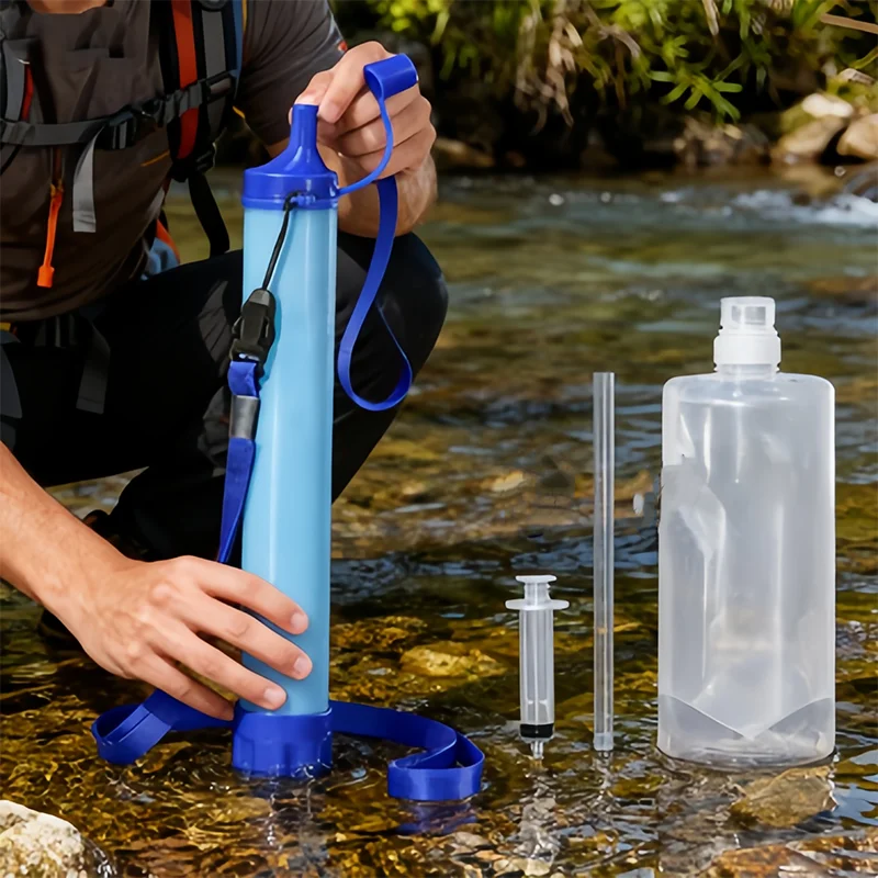 Water Filter Straw - 1pcs Outdoor Water Filter, Personal Straw