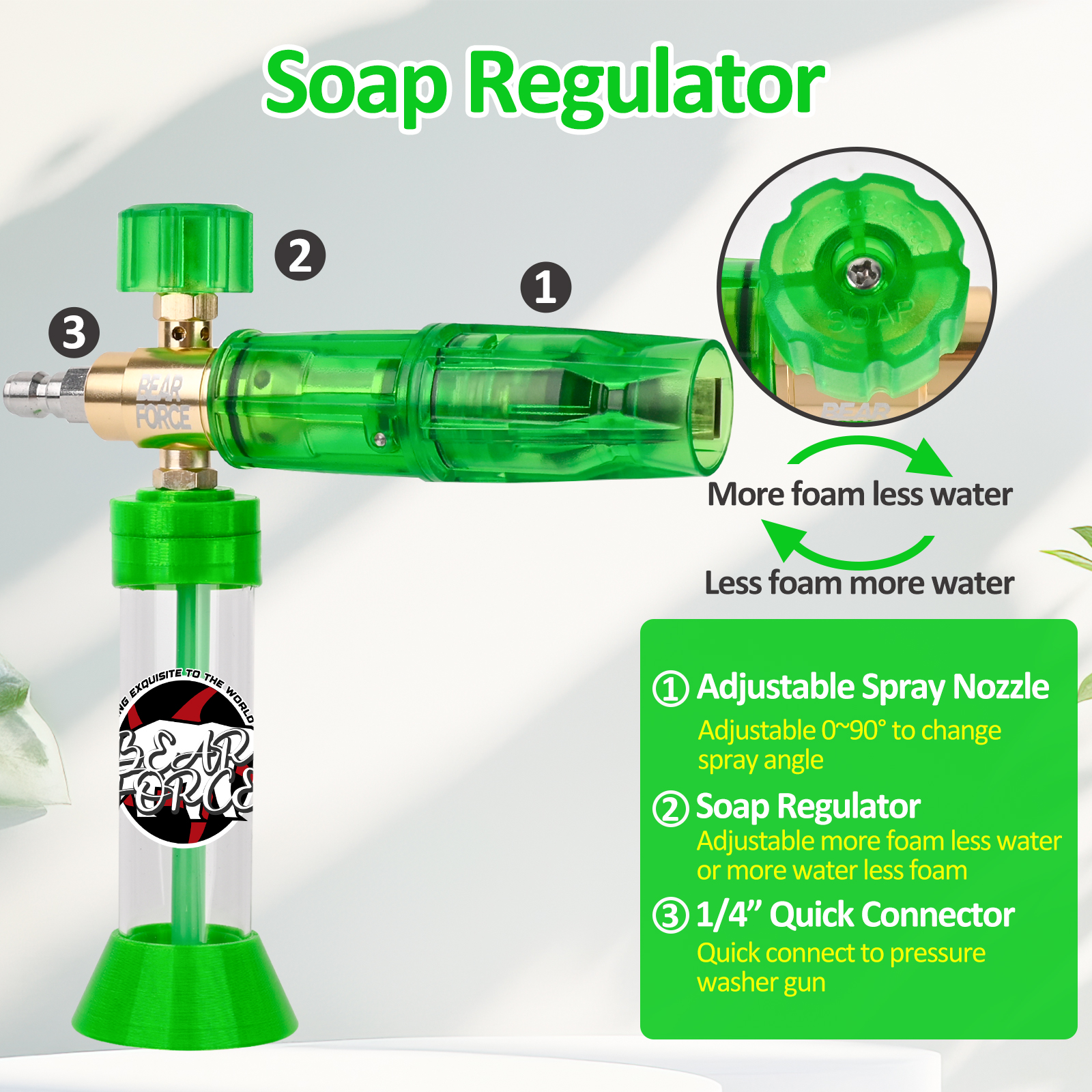Pressure Magnetic Foam Cannon  – Bear Spray Clip recenzja i cena