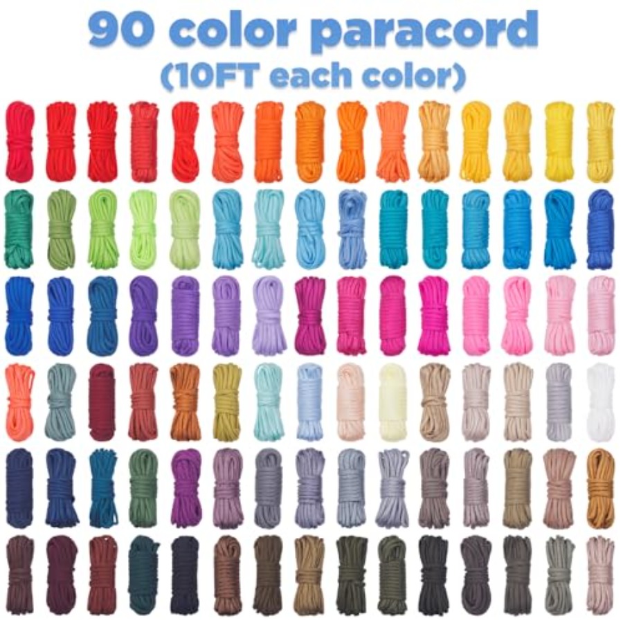 90 Colors Paracord 550 - 10 Fe – Paracord 550 Feet recenzja i cena