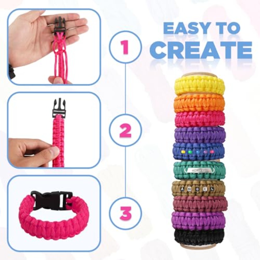 90 Colors Paracord 550 - 10 Fe – Paracord 550 Feet recenzja i cena