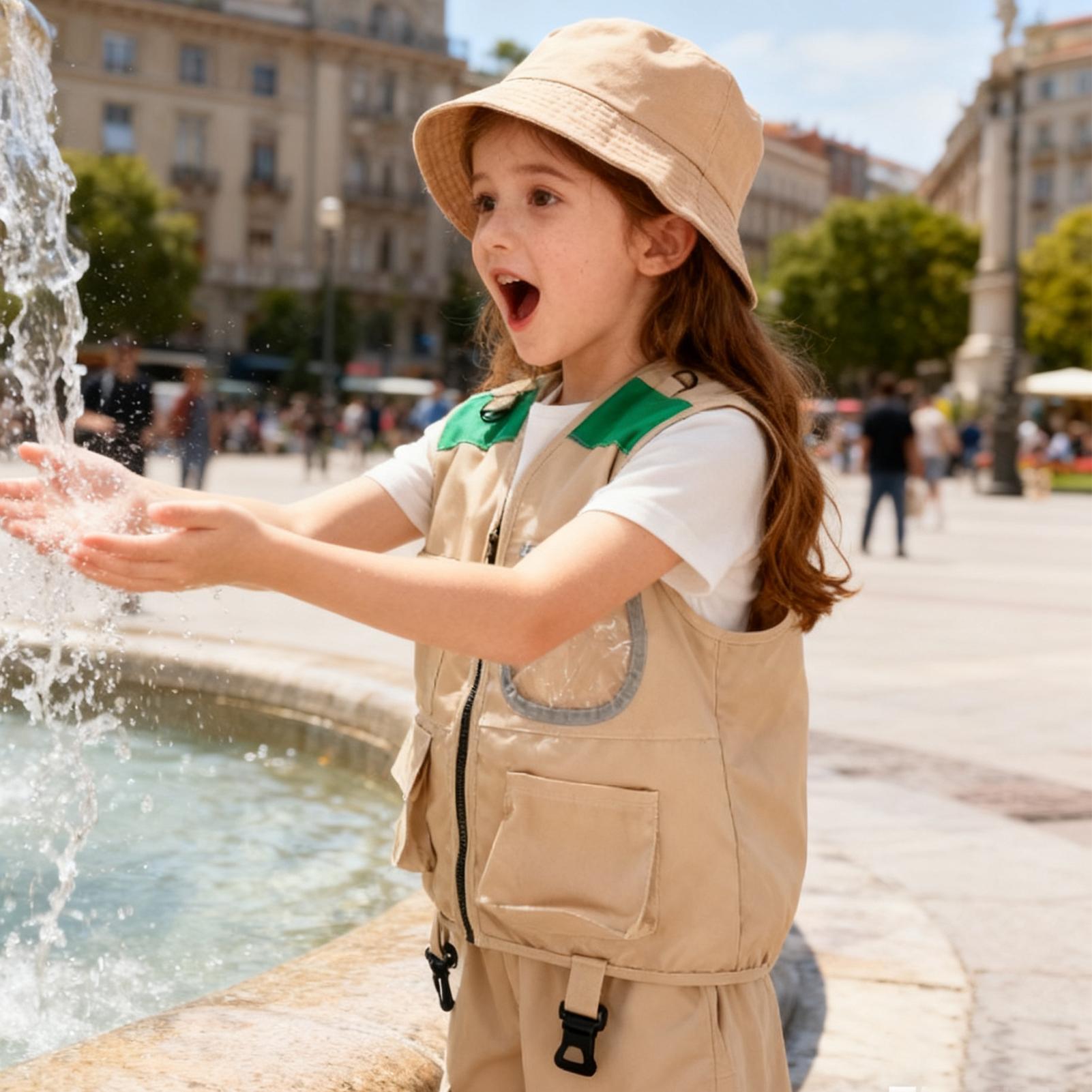 Kids Explorer hat and vest Cos – Outdoor Adventure Kit For Kids recenzja i cena