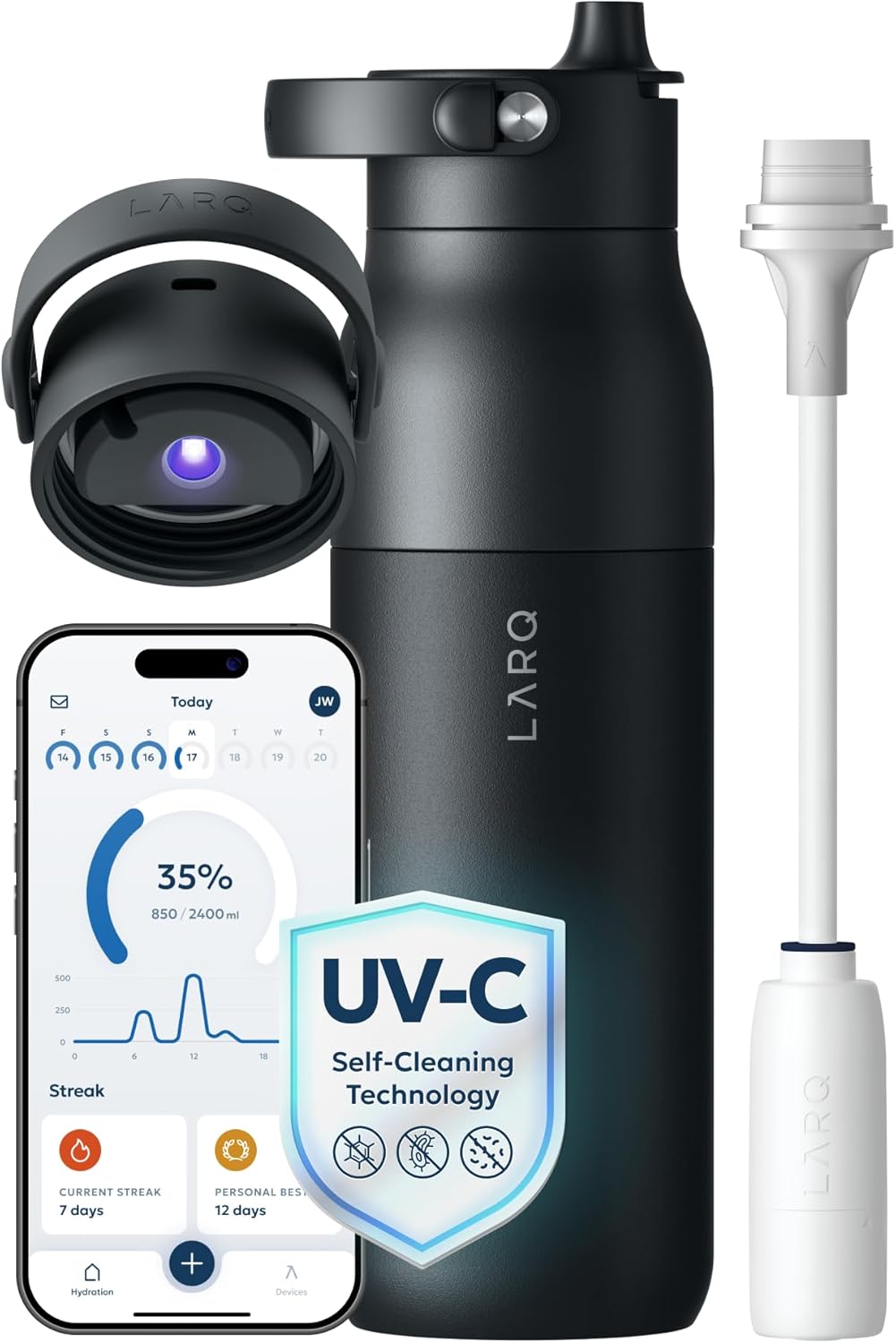 Self-Cleaning UV Water Bottle  – Water Filter Straw recenzja i cena