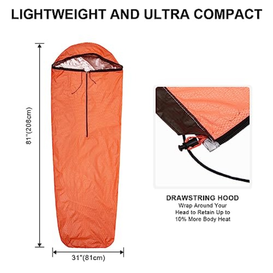 Emergency Sleeping Bag Thermal – Bivy Sack Lightweight recenzja i cena