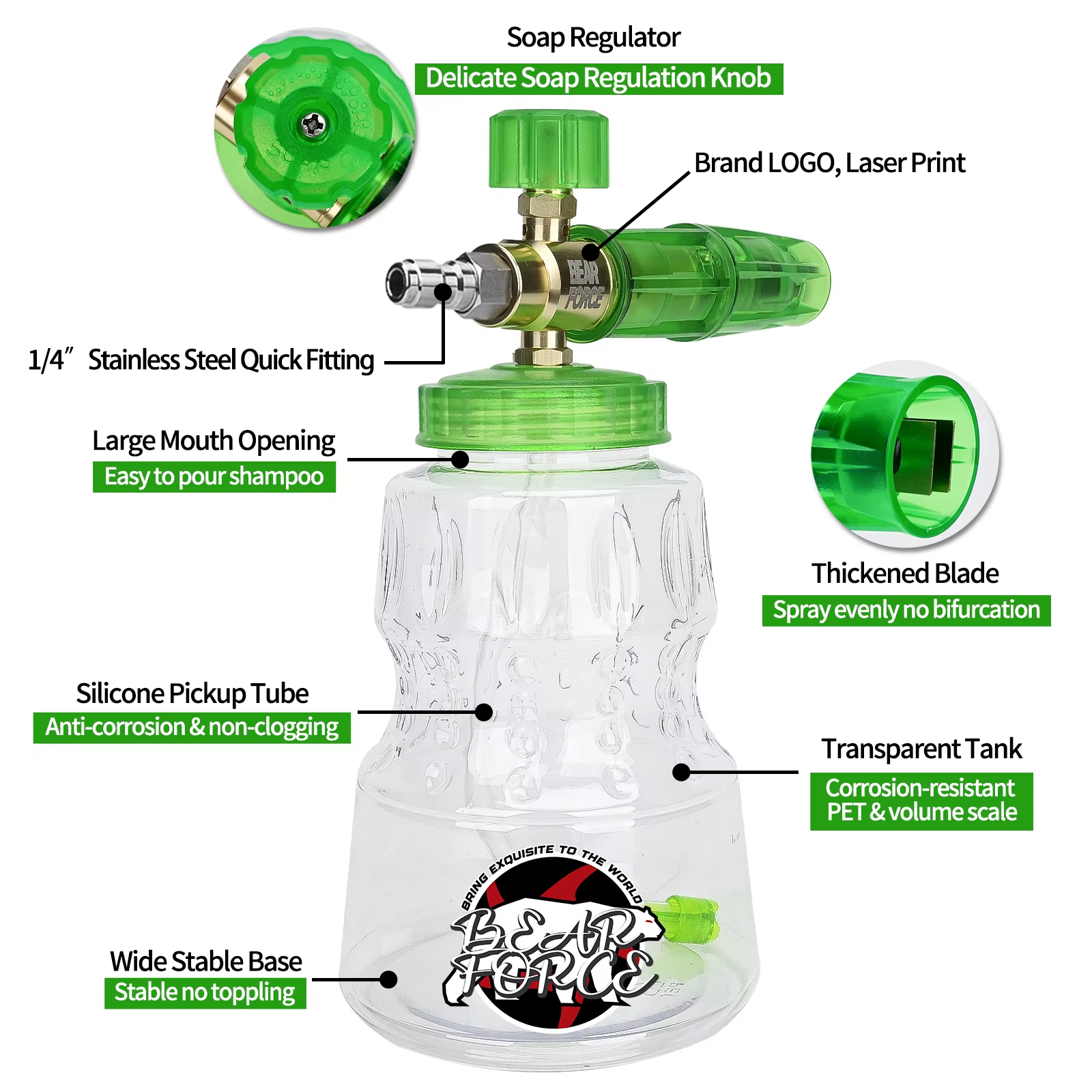 Pressure Washer Aluminum Foam  – Bear Spray Clip recenzja i cena
