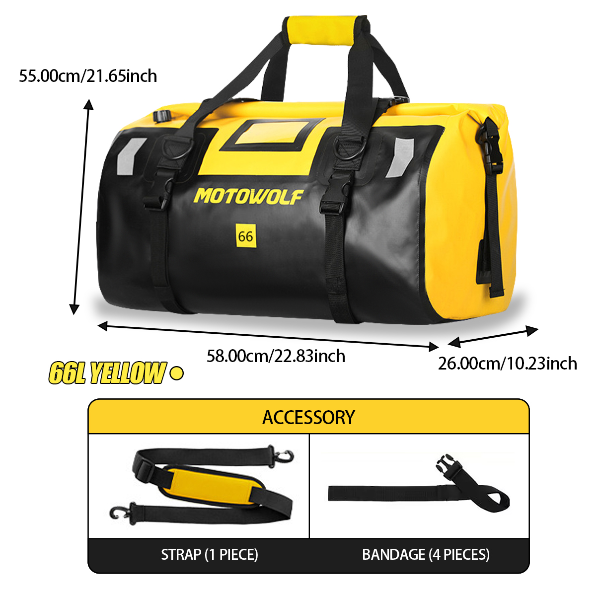Waterproof Duffel Bag 40L/66L  – Outdoor Adventure Kayak recenzja i cena