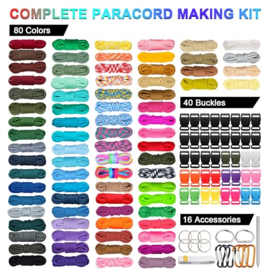 80 Colors Paracord Cord 550 Pa – Paracord 550 Feet recenzja i cena