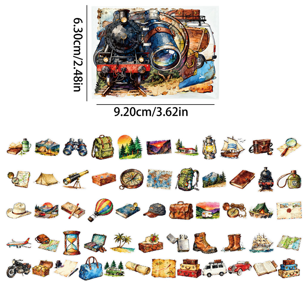 56Pcs Vintage Travel & Outdoor – Outdoor Adventure Stores recenzja i cena
