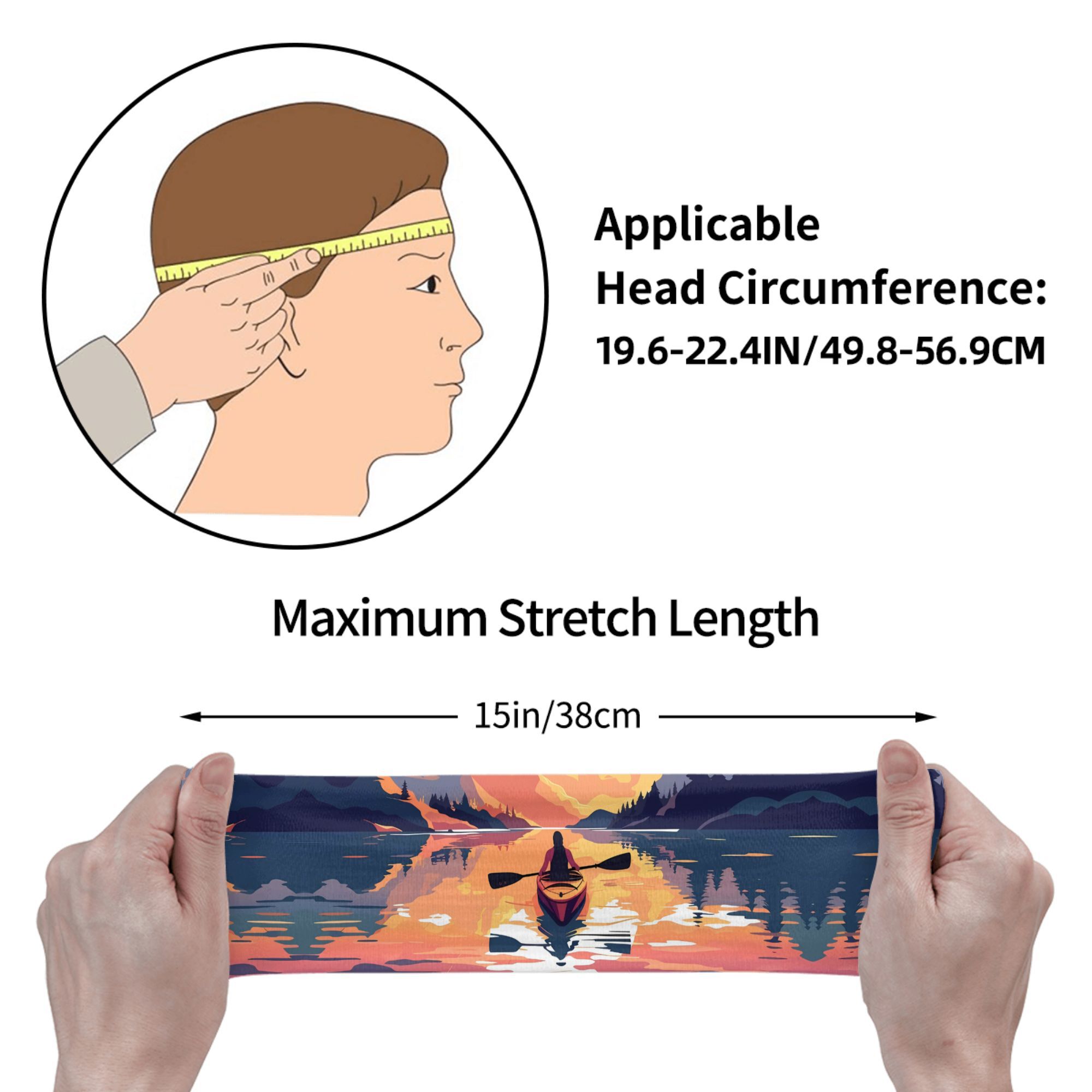 Kayak Sunset Print Headband Wa – Outdoor Adventure Kayak recenzja i cena
