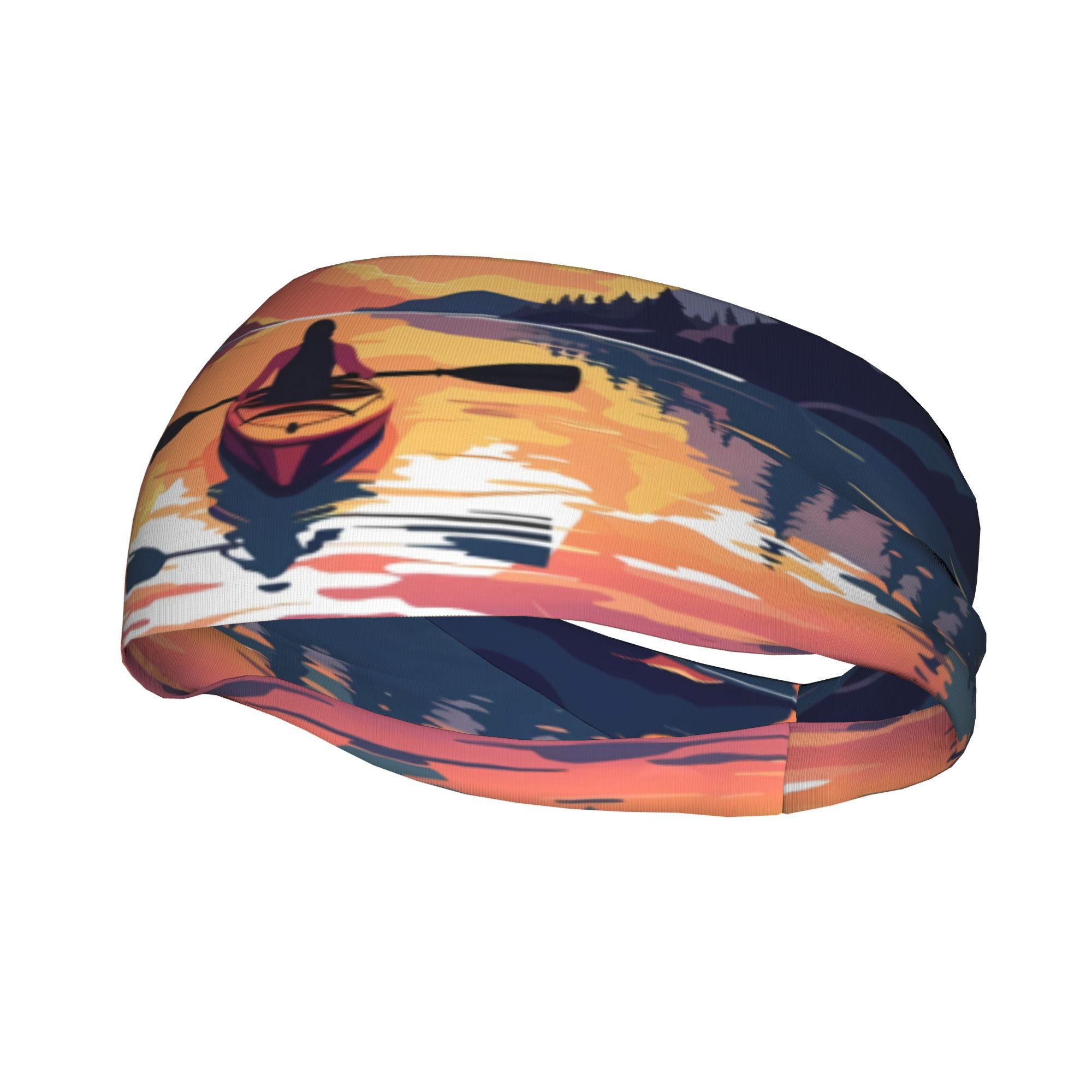 Kayak Sunset Print Headband Wa – Outdoor Adventure Kayak recenzja i cena