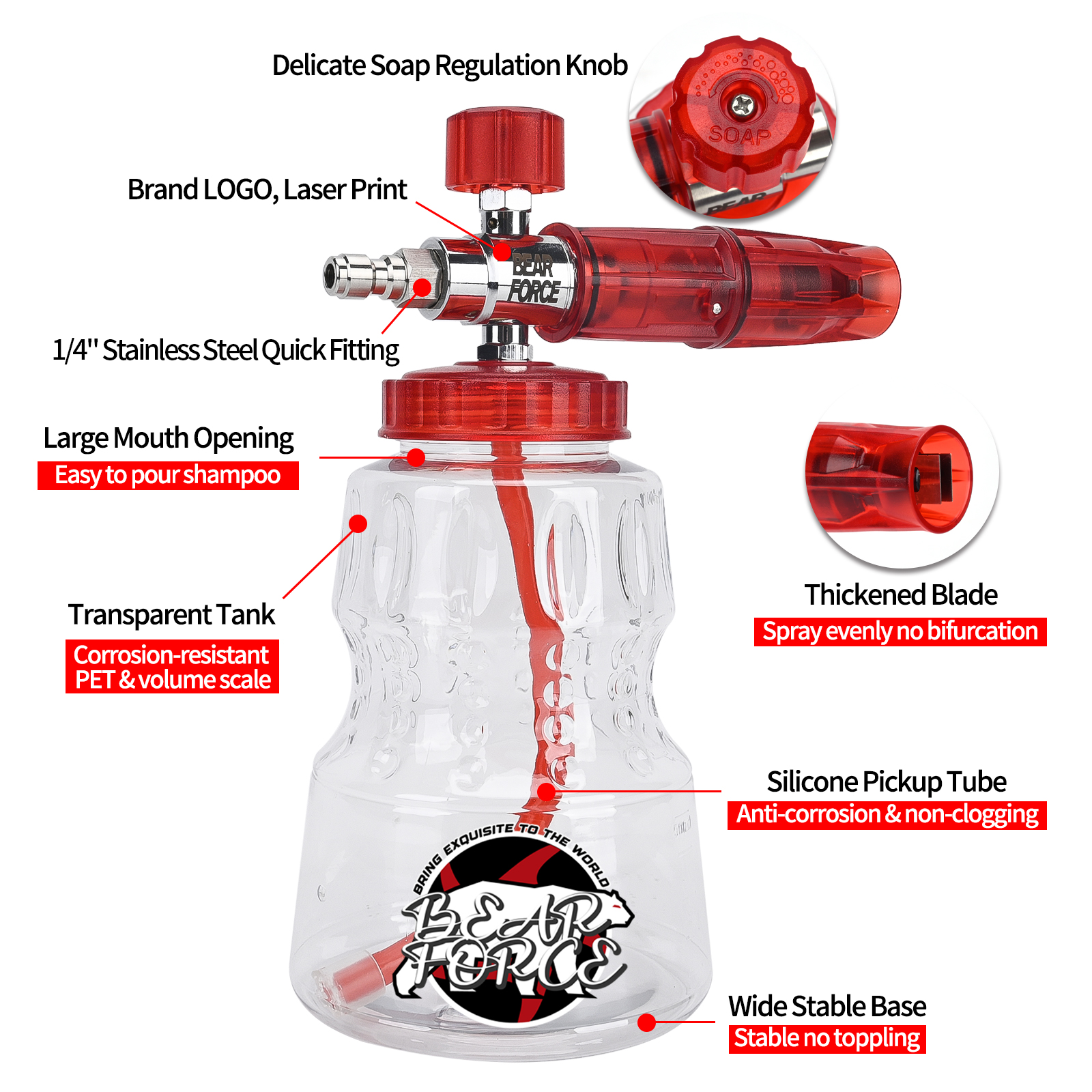 Pressure Washer Aluminum Foam  – Bear Spray Clip recenzja i cena