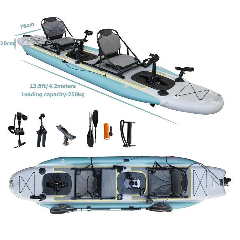 14ft Two-Person Inflatable Ped – Outdoor Adventure Kayak recenzja i cena