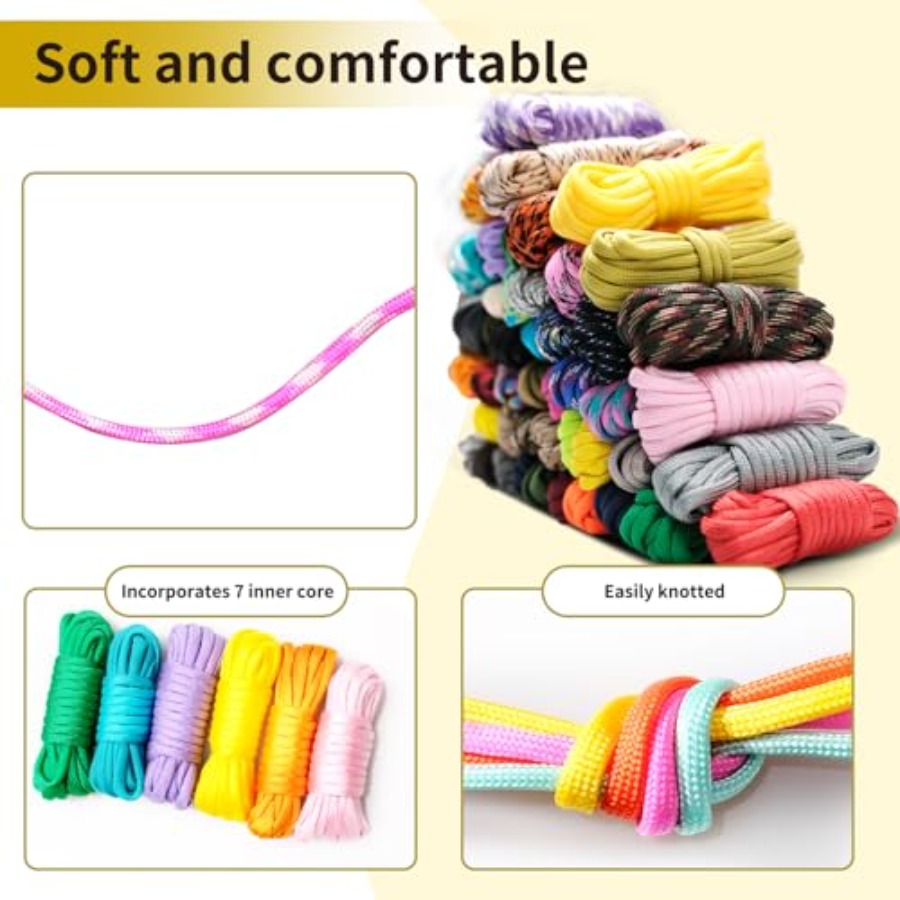 85 Pcs Paracord 550 Combo Kit  – Paracord 550 Feet recenzja i cena