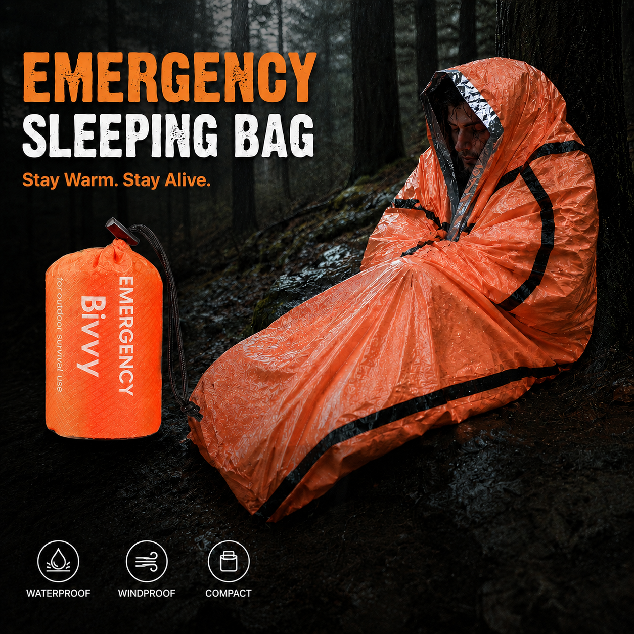 Portable Waterproof Emergency  – Bivy Sack Lightweight recenzja i cena