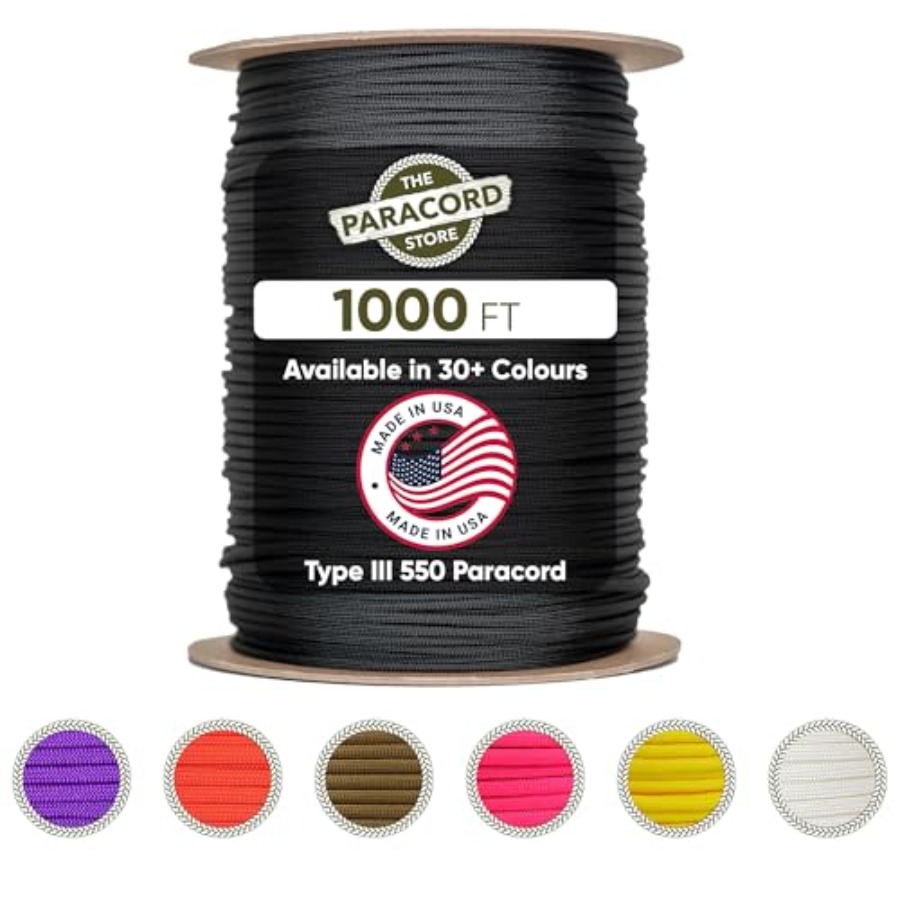 Type III 550 Paracord - 1000 F – Paracord 550 Feet recenzja i cena