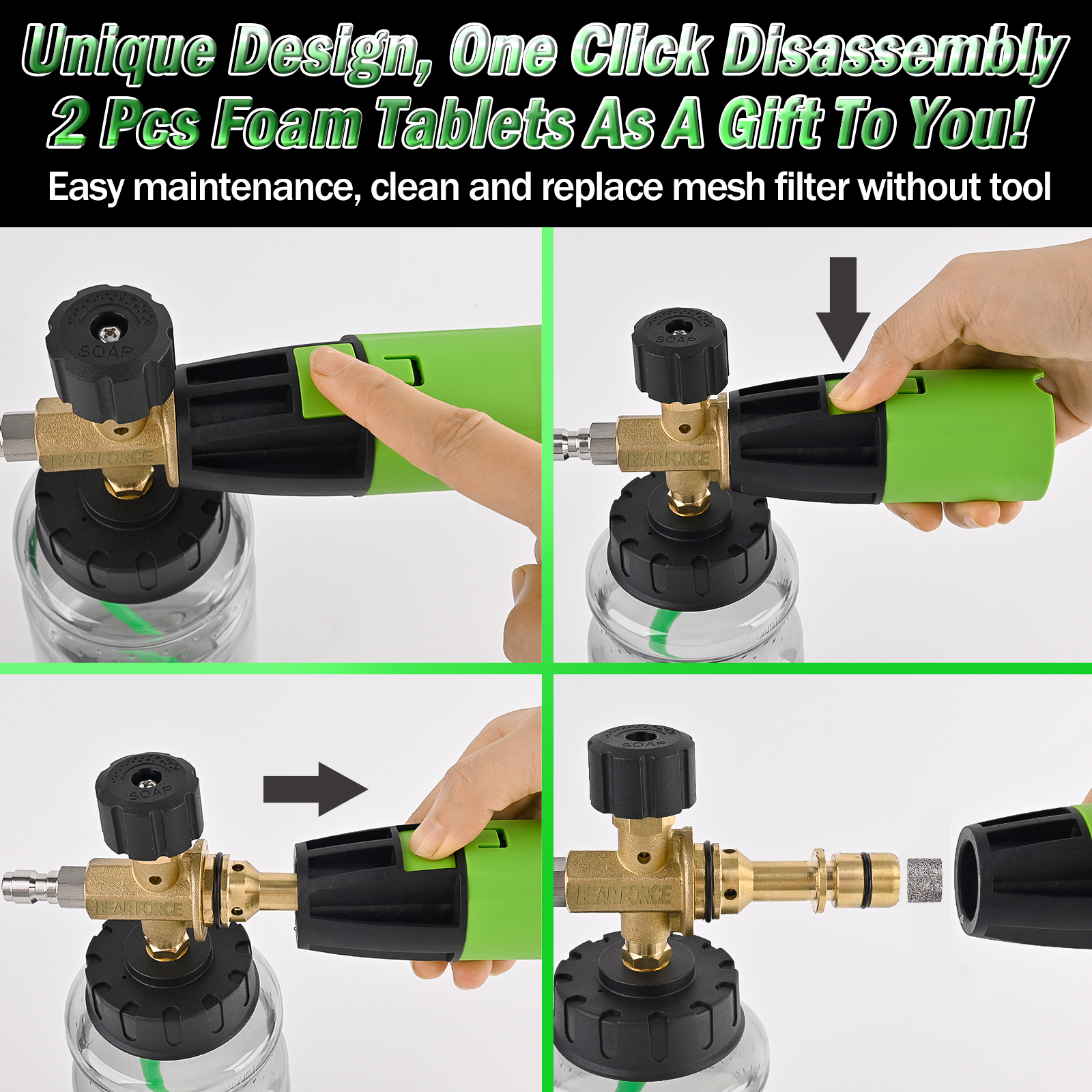 BEAR FORCE Pressure Washer Foa – Bear Spray Clip recenzja i cena